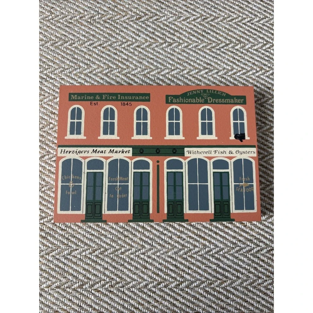 Cat's Meow Village Series VI Fish & Meat Market Republican Democrat HQ 1988 1992